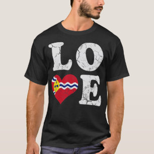 T-shirt Love St Louis Drapeau Accueil Famille Vintage