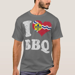 T-shirt Love St Louis Missouri Barbecue Grill