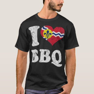 T-shirt Love St Louis Missouri Barbecue Grill