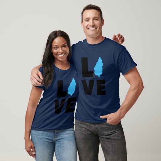 T-shirt Love St Lucia (Unisexe)