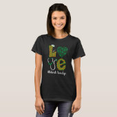 T-shirt Love St Patrick's Retired Nurse Life Irish Shamroc (Devant entier)