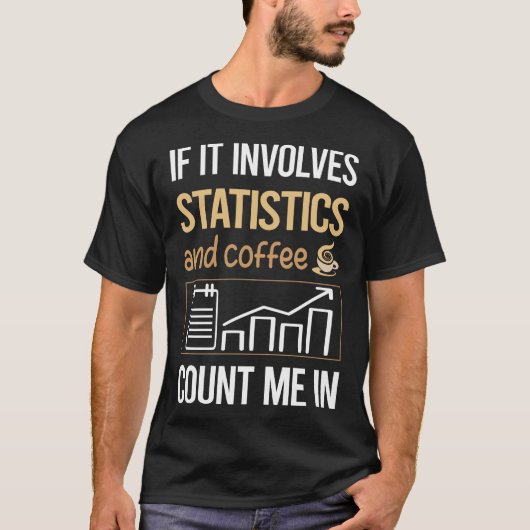 T-shirt Love Statistiques sur le café (Devant)