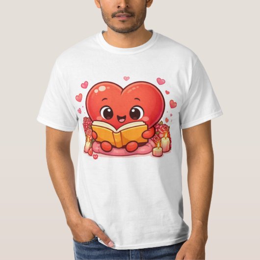 T-shirt Love Stories Begin Within the Heart (Devant)