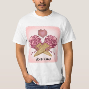 T-shirt Love StrawBerry Crème glacée