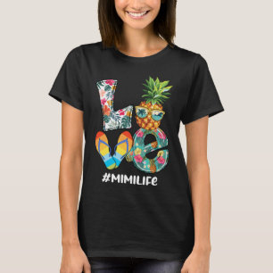 T-shirt Love Summer Pineapple Tropical Flip Flop Mi