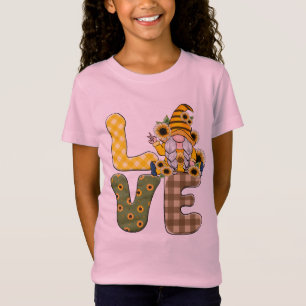 T-Shirt Love Sunflower Gnome