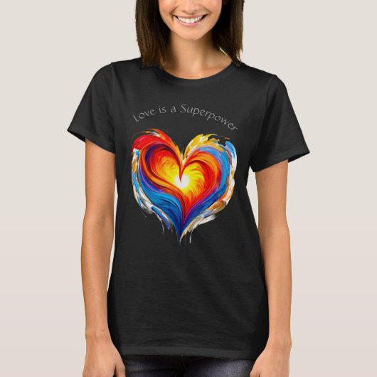 T-shirt Love Superpower 04 (Devant)
