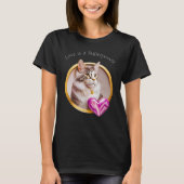 T-shirt Love Superpower Cat 01 (Devant)