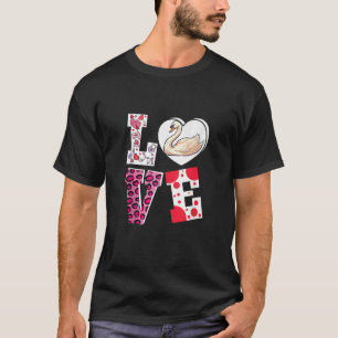 T-shirt Love Swan Farm Animaux Filles Garçons Cadeaux Funn