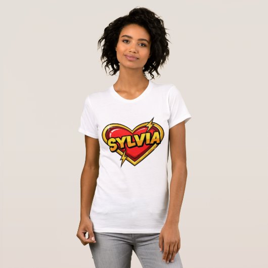 T-shirt Love Sylvia (Devant entier)