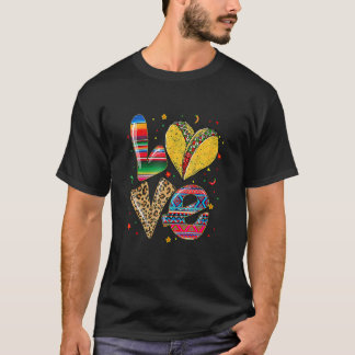 T-shirt Love Taco Heart Cinco De Mayo Mexique Fiesta Mexic
