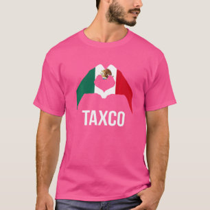 T-shirt Love Taxco Mexique Vacation Mexique Drapeau 2