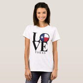 T-shirt LOVE Texas Womens Basic White Tee (Devant entier)