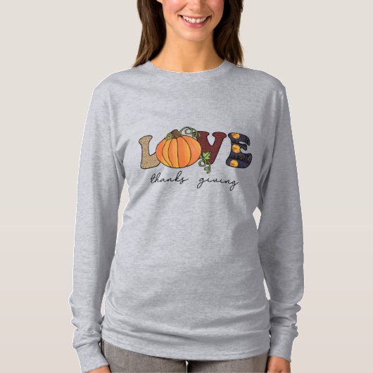 T-shirt Love Thanksgiving (Devant)
