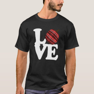 T-shirt Love Thanksgiving Citrouille Flannel