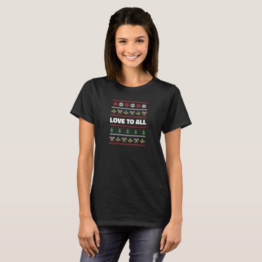 T-shirt Love to Christmas (Devant entier)