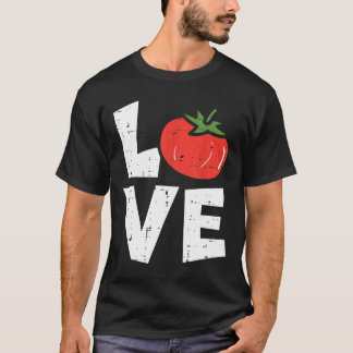 T-shirt Love Tomato Gardening Vegetable Plant Gardener Men