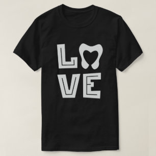 T-shirt LOVE Tooth Heart Dentistry Dentiste Saint-Valentin