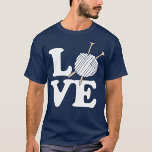 T-shirt LOVE tricot et crochet