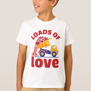 T-shirt Love Truck Valentine's Day Boy Kids