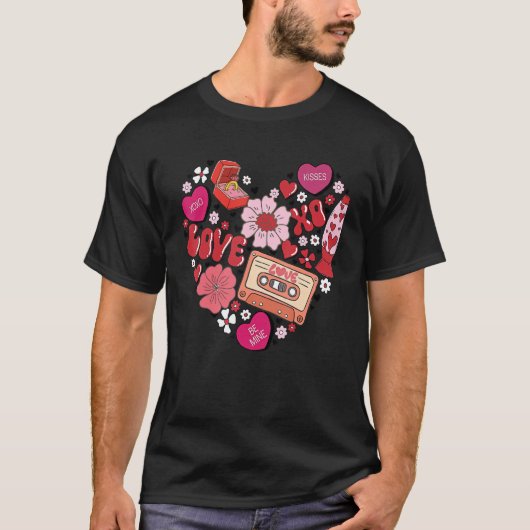 T-shirt Love Valentine's Day Conversation Coeurs Ring Pop (Devant)