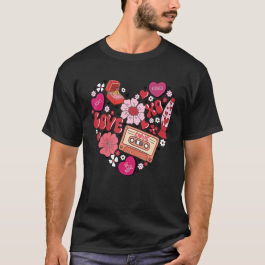 T-shirt Love Valentine's Day Conversation Hearts Ring Pop (Devant)