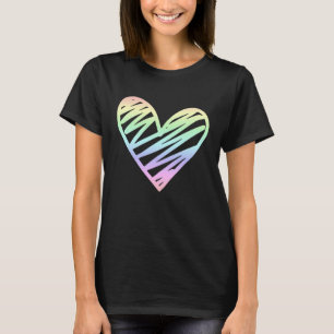 T-shirt Love Valentine's Day Pastel Rainbow 1