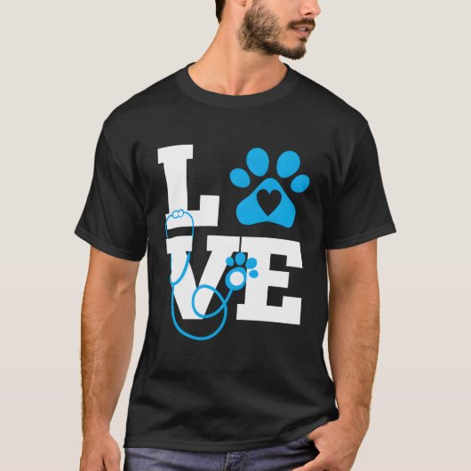 T-shirt Love Vet Tech Week Enseignant Pri (Devant)