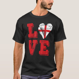 T-shirt Love Vintage England Drapeau
