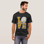 T-shirt Love Volleyball (Devant entier)