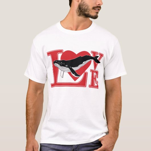 T-shirt Love Whales (Devant)