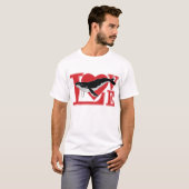 T-shirt Love Whales (Devant entier)