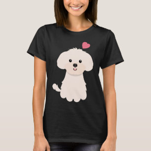 T-shirt Love White Shih Poo Shihpoo Shih Tzu