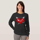 T-Shirt Love Wings Heart (Foncé) (Devant entier)
