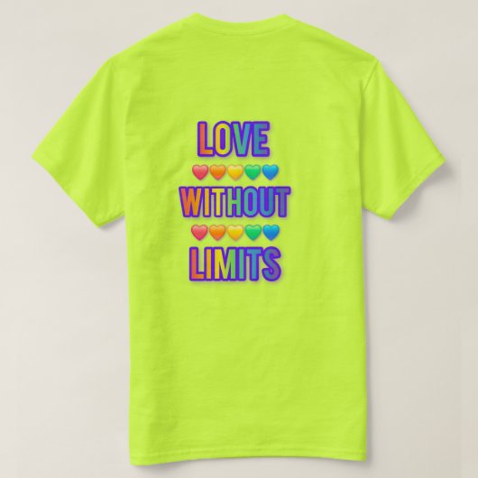 T-shirt love without limits romantic quote love typT-Shirt (Design dos)