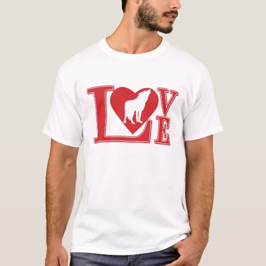 T-shirt Love Wolves (Devant)
