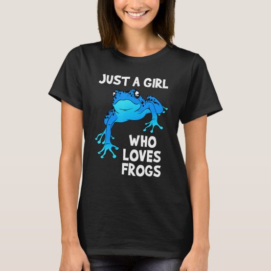 T-shirt Love Women's Blue Frog (Devant)