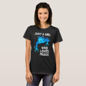 T-shirt Love Women's Blue Frog (Devant entier)