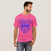 T-shirt Love Word Cloud (Devant entier)