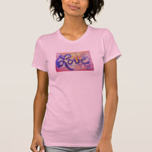 T-shirt Love Word Sunset Twilight Parties scintillant Art