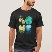 T-shirt Love World Earth Day 2023 Save Planet Environmenta (Devant)