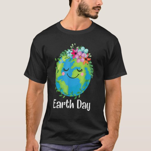 T-shirt Love World Jour des terres 2022 Planet Flo De l'en (Devant)