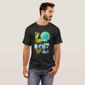 T-shirt Love World Jour des terres 2023 Planet De l'enviro (Devant entier)