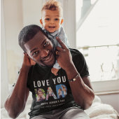 T-shirt Love You Dad Custom Photo Collage Limited Edition