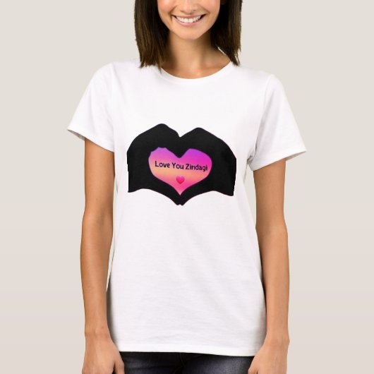 : T-shirt "Love You Zindagi" (Devant)