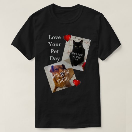 T-shirt Love Your Pet Day (Design devant)