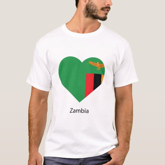 T-shirt Love Zambia (Devant)