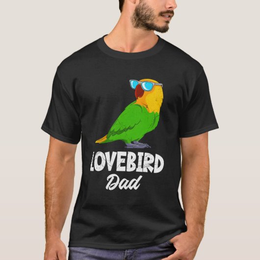 T-shirt Lovebird Papa Inséparables Parrot Propriétaire Lov (Devant)