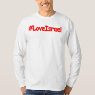 T-shirt "#LoveIsrael" Joli design. Acheter maintenant
