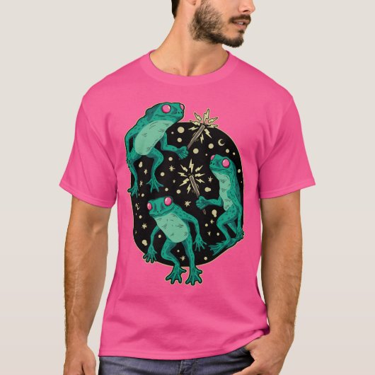 T-shirt Loveland Frogman Cryptid Black (Devant)